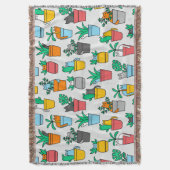 Katzen in den Blumentöpfen Decke (Vorderseite Vertikal)