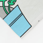 Katzen in den Blumentöpfen Fleecedecke (Ecke)