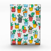 Katzen in den Blumentöpfen Fotoblock (Vorderseite)