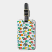 Katzen in den Blumentöpfen Gepäckanhänger (Vorderseite vertikal)