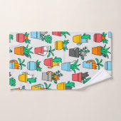 Katzen in den Blumentöpfen Handtuch (Handtuch)