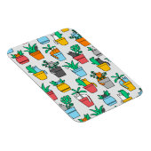 Katzen in den Blumentöpfen Magnet (Rechte Seite)