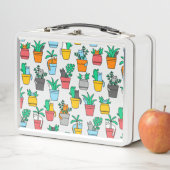 Katzen in den Blumentöpfen Metall Brotdose (Beispiel)