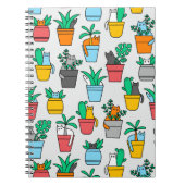Katzen in den Blumentöpfen Notizblock (Vorderseite)
