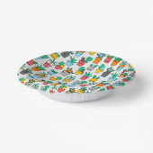 Katzen in den Blumentöpfen Pappteller (Gewinkelt)