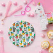 Katzen in den Blumentöpfen Pappteller (Party)