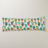 Katzen in den Blumentöpfen Seitenschläferkissen (Rückseite)