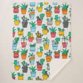 Katzen in den Blumentöpfen Sherpadecke (Vorderseite)