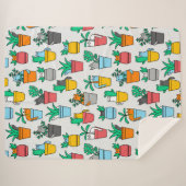 Katzen in den Blumentöpfen Sherpadecke (Vorderseite (Horizontal))