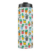 Katzen in den Blumentöpfen Thermosbecher (Vorderseite)