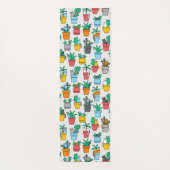 Katzen in den Blumentöpfen Yogamatte (Rückseite)