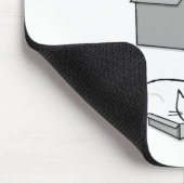 Katzen in den Kästen - lustige Mousepad (Ecke)