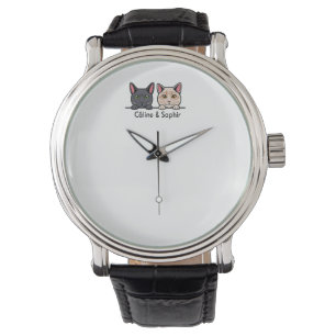 Katzen in der Familie Armbanduhr