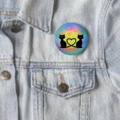 Katzen in der Liebe Button (Beispiel)