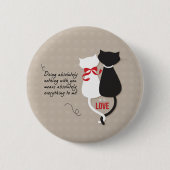 Katzen in der Liebe Button (Vorderseite)