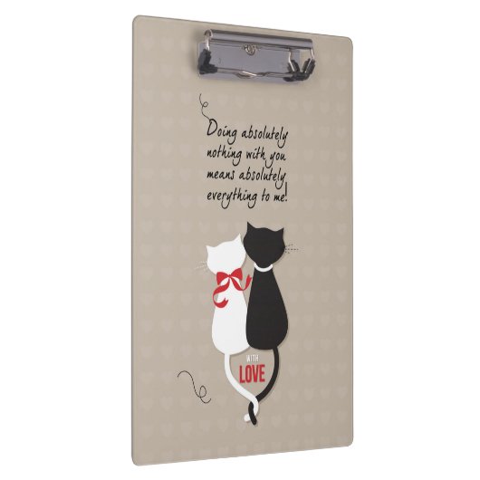 Katzen in der Liebe Klemmbrett (Rechts)