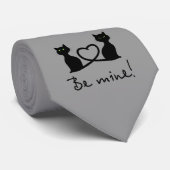 Katzen in der Liebe Krawatte (Gerollt)