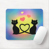 Katzen in der Liebe Mousepad (Mit Mouse)