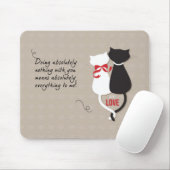 Katzen in der Liebe Mousepad (Mit Mouse)