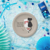 Katzen in der Liebe Pappteller (Party)