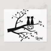 Katzen in der Liebe Postkarte (Vorderseite)