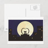 Katzen in der Liebe Postkarte (Vorne/Hinten)