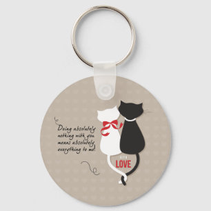 Katzen in der Liebe Schlüsselanhänger
