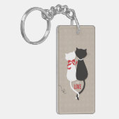 Katzen in der Liebe Schlüsselanhänger (Vorderseite links)