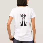 Katzen in der Liebe T-Shirt (Rückseite)
