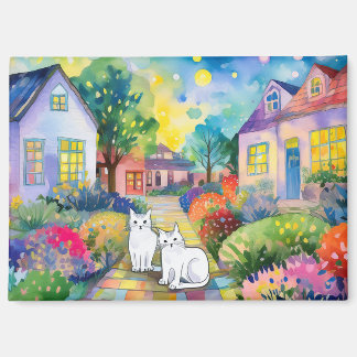 Katzen in der Nachbarschaft Magnet