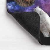 Katzen in der Raum-Mausunterlage Mousepad (Ecke)