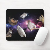 Katzen in der Raum-Mausunterlage Mousepad (Mit Mouse)