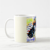 Katzen in der Schneekunst Kaffeetasse (Links)