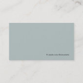 Katzen in der "Sunny Window Business Card" Visitenkarte (Rückseite)