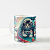 Katzen in der Tasse des Weltraums! (Vorderseite Links)
