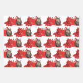 Katzen in der Weihnachtspost Geschenkpapier Set (Vorderseite)