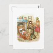 Katzen in der Wiege von Louis Wain Postkarte (Vorne/Hinten)