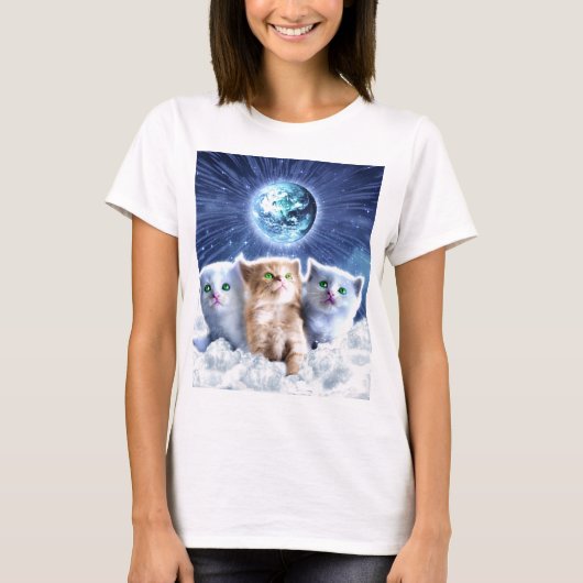 Katzen in der Wolke T-Shirt (Vorderseite)