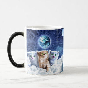 Katzen in der Wolke Verwandlungstasse