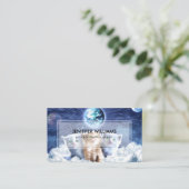 Katzen in der Wolke Visitenkarte (Stehend Vorderseite)