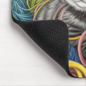 Katzen in einem Korb Mousepad (Ecke)