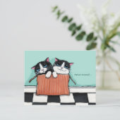 Katzen in einer Packung | Wir haben die Ankündigun Ankündigungspostkarte (Stehend Vorderseite)