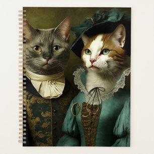 Katzen in Extravagantem Kleid Whimsistisch Planer