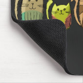 Katzen in Folge Mousepad (Ecke)