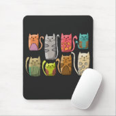 Katzen in Folge Mousepad (Mit Mouse)