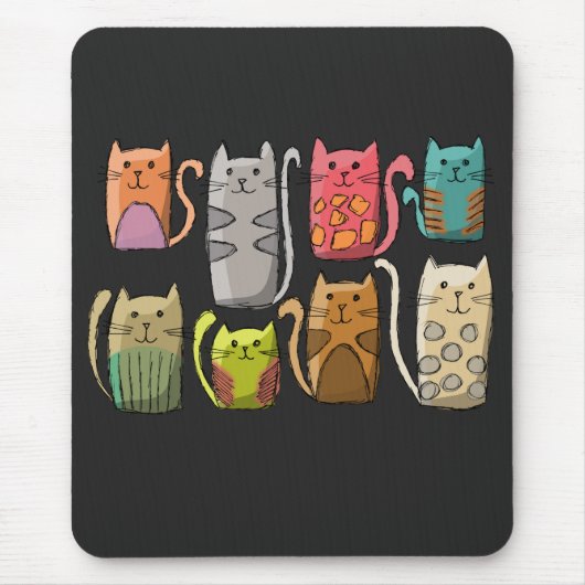 Katzen in Folge Mousepad (Vorne)