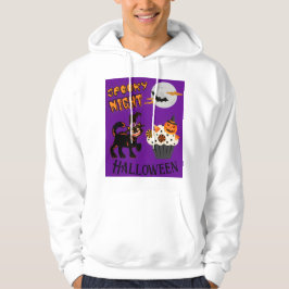 Katzen in halloween bearbeitbaren hoodie
