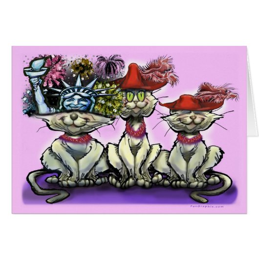 Katzen in Hasen (Vorderseite (Horizontal))