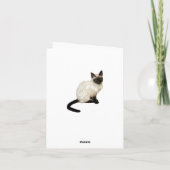 Katzen, in Hats-Notecards verkleidet Dankeskarte (Rückseite)
