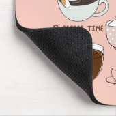Katzen in Kaffeetassen Mousepad (Ecke)